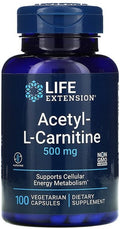 Acetyl-L-Carnitine, 500mg - 100 vcaps