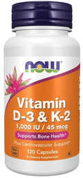 Vitamin D-3 & K-2 - 120 caps