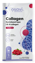 Collagen Hydrolysed Type I & III, Raspberry - 22g (1 serving)