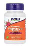 Vitamin D-3, 5000 IU (Chewable) - 120 chewables
