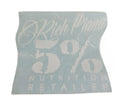 5% Nutrition Window Cling, Blue & White