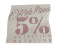 5% Nutrition Window Cling, White & Red